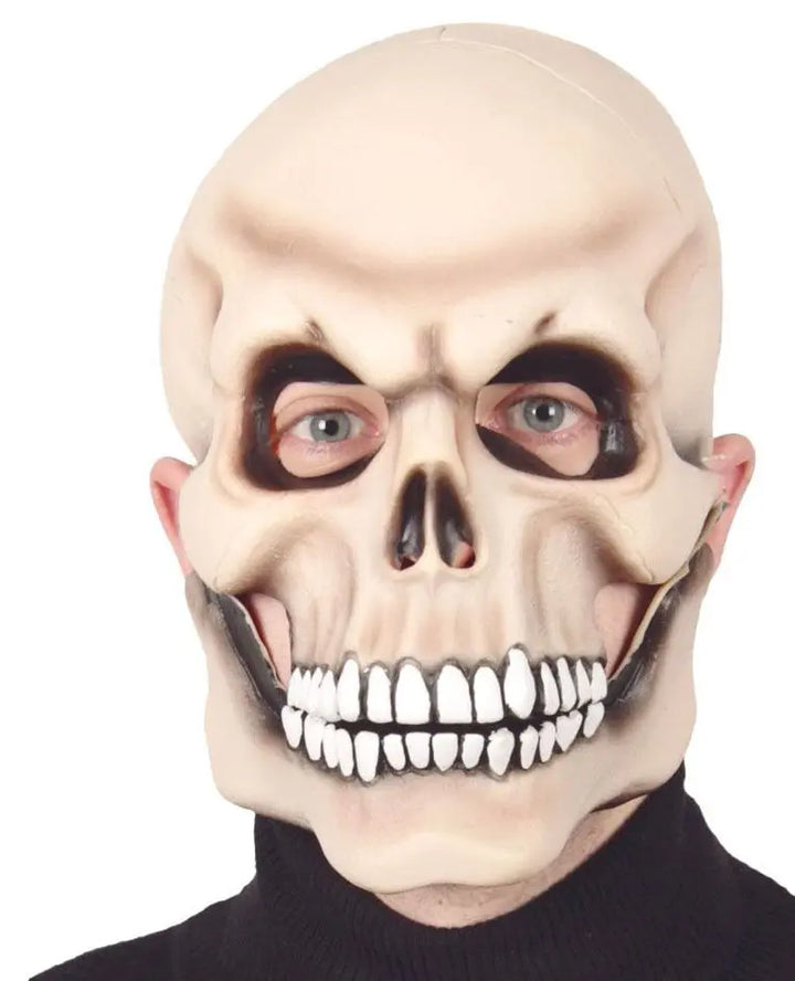 Maschera TESCHIO con MANDIBOLA snodata - tuttocostumi.it