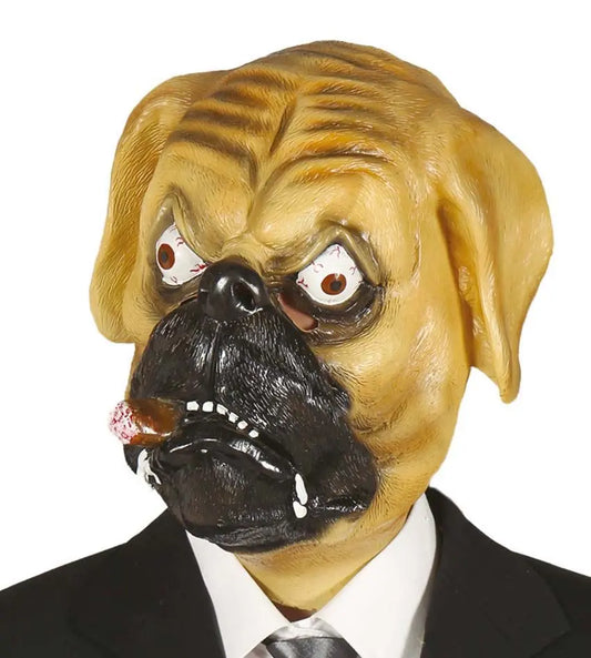 Maschera BULLDOG con SIGARO - tuttocostumi.it