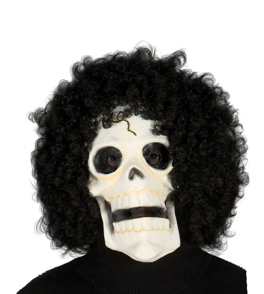 Maschera teschio con riccioli - tuttocostumi.it