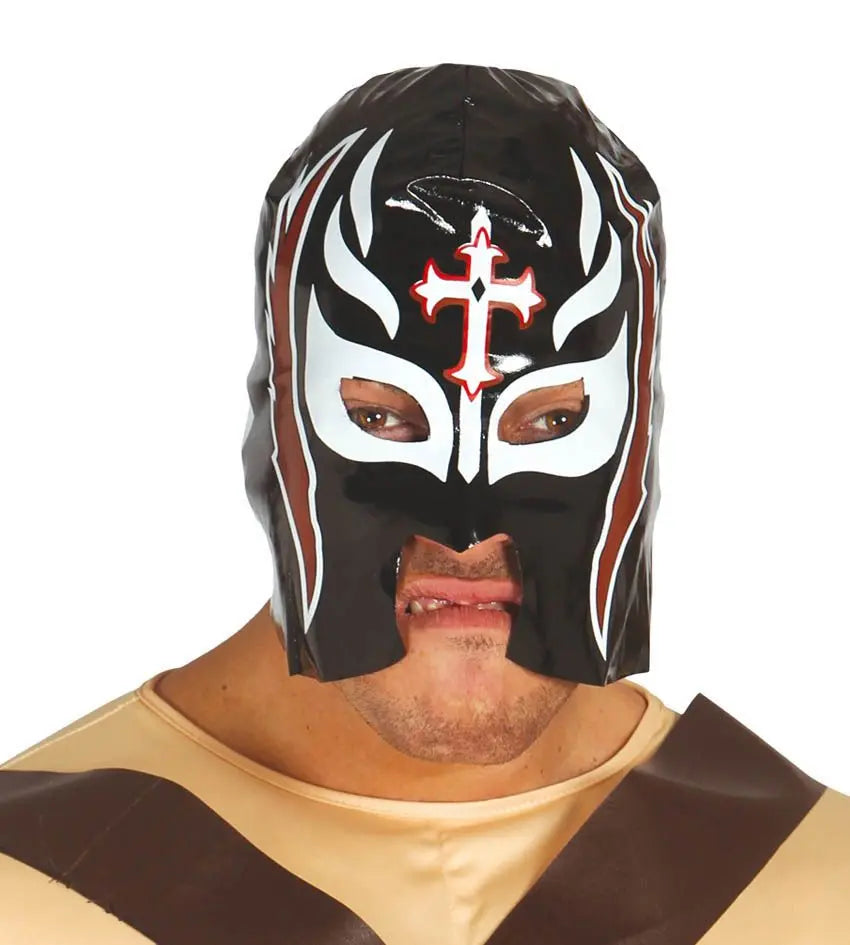 Maschera WRESTLING NERA - tuttocostumi.it