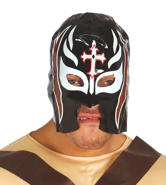 Maschera WRESTLING NERA - tuttocostumi.it