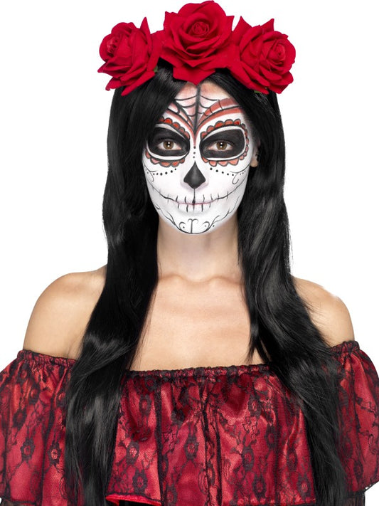 Fascia di rose DEA DELLA MORTE di Smiffys - tuttocostumi.it