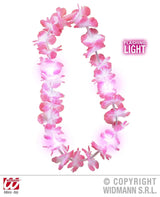 Collana HAWAIANA LUMINOSA rosa