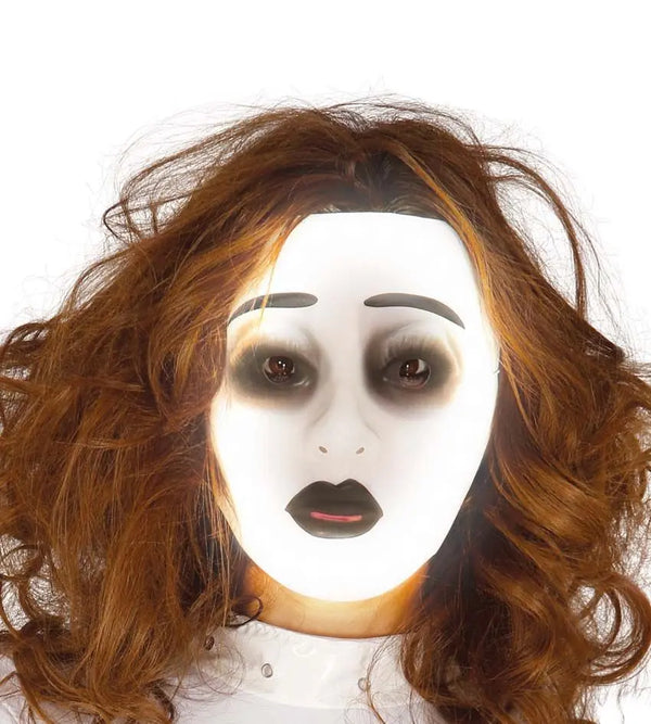 Maschera trasparente donna fluorescente - tuttocostumi.it