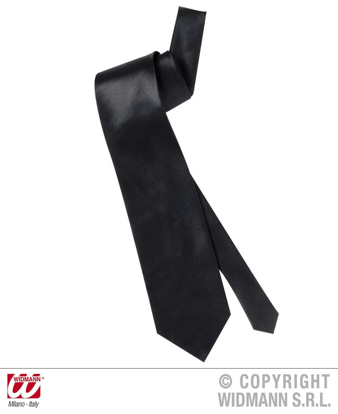 Cravatta NERA  in raso - tuttocostumi.it