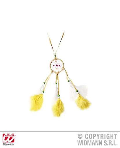 Collana DREAMCATCHER con piume - tuttocostumi.it