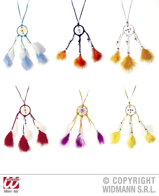Collana DREAMCATCHER con piume - tuttocostumi.it