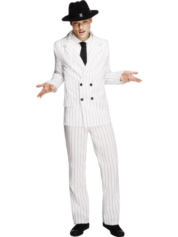 Costume RAFFINATO GANGSTER BIANCO di Smiffys - tuttocostumi.it