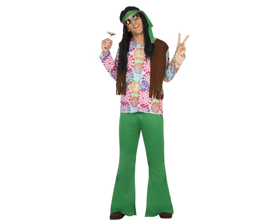 Costume HIPPIE uomo di Atosa - tuttocostumi.it