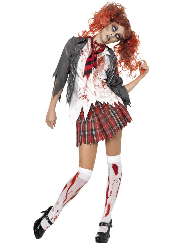 Costume SCHOOLGIRL ZOMBIE di Smiffys - tuttocostumi.it