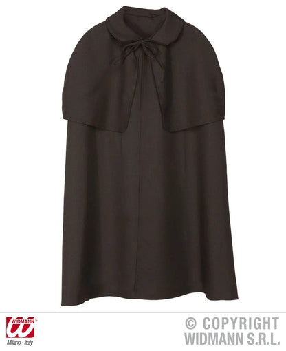 Mantello NERO CON PELLEGRINA 100 cm - tuttocostumi.it