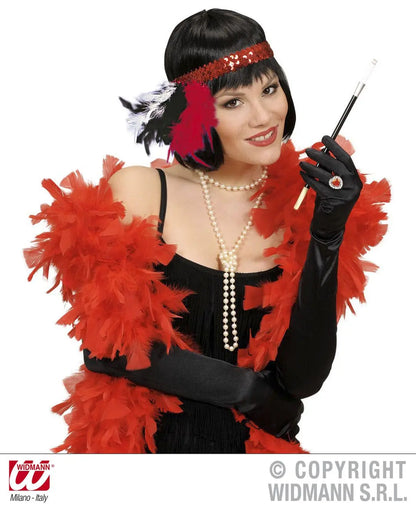 Fascia CHARLESTON in PAILLETTES con MARABOU - tuttocostumi.it