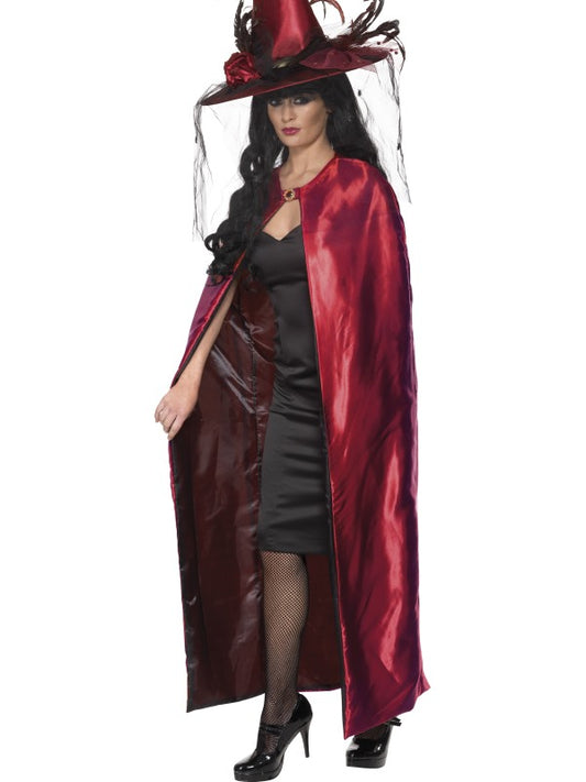 Mantello reversibile ROSSO NERO di Smiffys - tuttocostumi.it