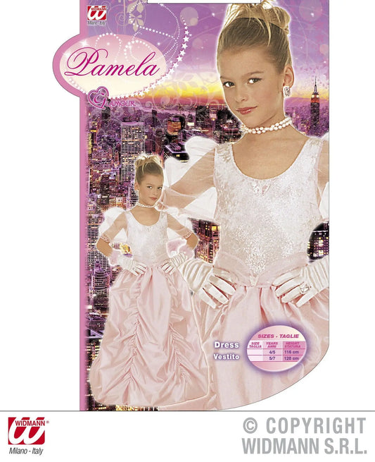 Costume principessa rosa PAMELA - tuttocostumi.it