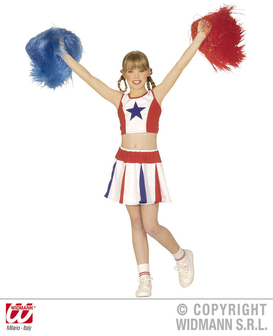 Costume CHEERLEADER 2 PEZZI di Widmann - tuttocostumi.it