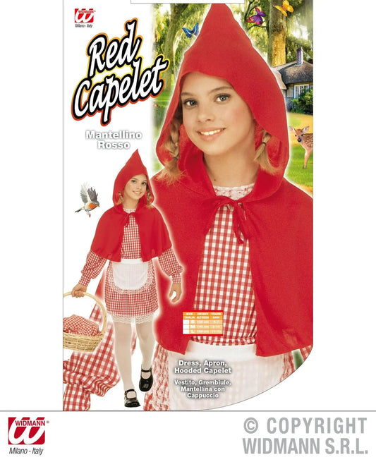 Costume MANTELLINO rosso - tuttocostumi.it