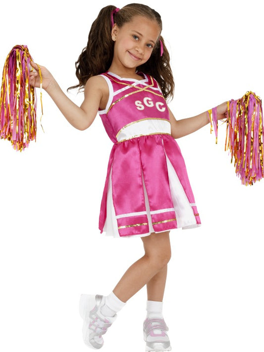 Costume CHEERLEADER ROSA bambina di Smiffys - tuttocostumi.it