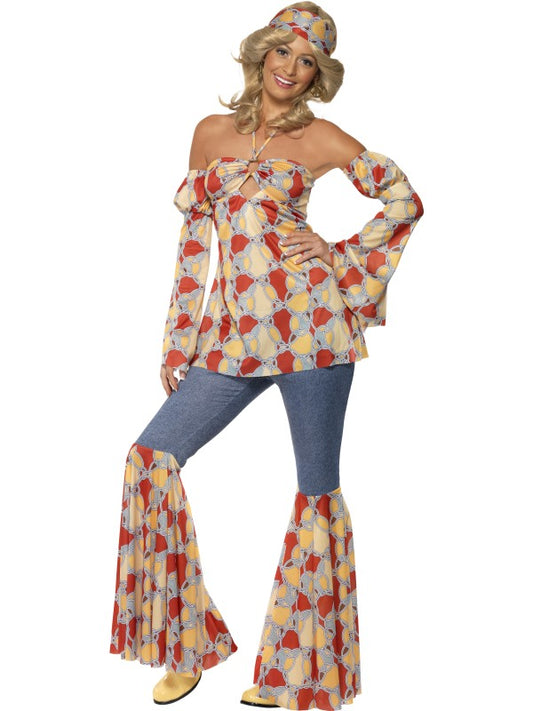 Costume VINTAGE HIPPY '1970 donna di Smiffys - tuttocostumi.it