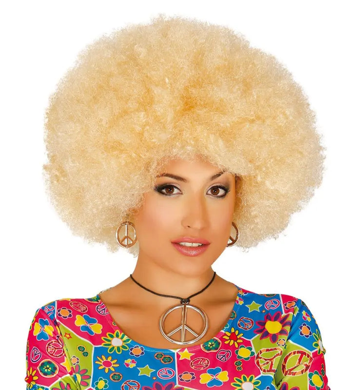 Parrucca AFRO BIONDA EXTRA - tuttocostumi.it