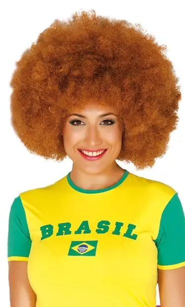 Parrucca AFRO CASTANA EXTRA - tuttocostumi.it