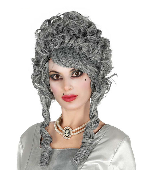 Parrucca MARCHESA barocca grigia di Guirca - tuttocostumi.it