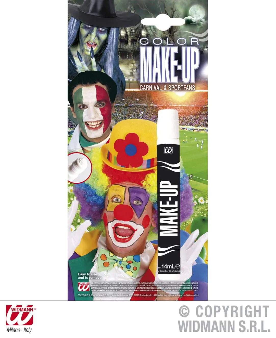 Make-up APPLICATORE CARNIVAL &amp; SPORTFANS bianco - tuttocostumi.it