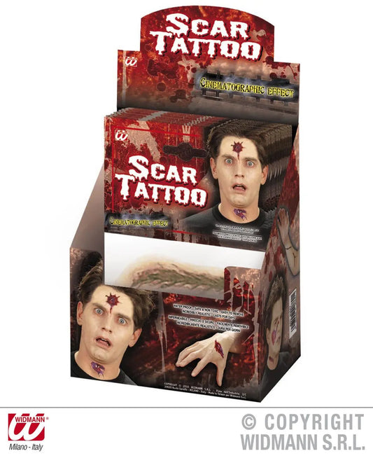 Tatuaggi HORROR assortiti - tuttocostumi.it