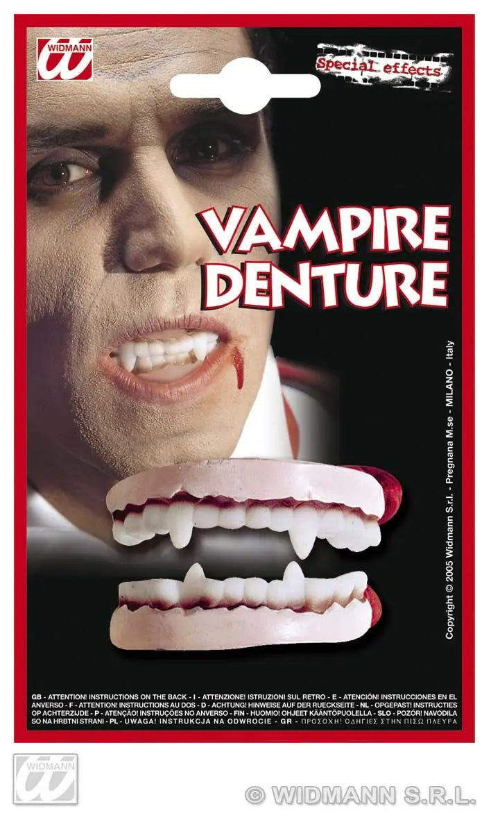 Dentiera vampiro lusso di Widmann - tuttocostumi.it