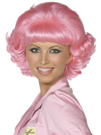 Parrucca FRENCHY rosa di Smiffys - tuttocostumi.it