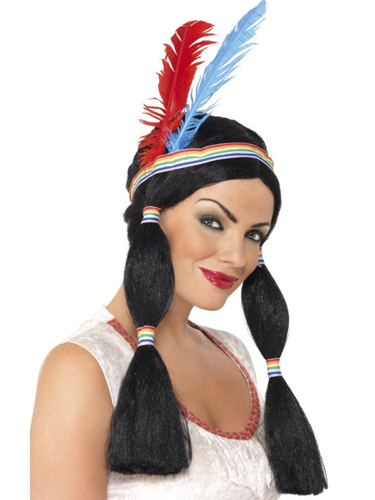 Parrucca da Principessa Indiana di Smiffys - tuttocostumi.it