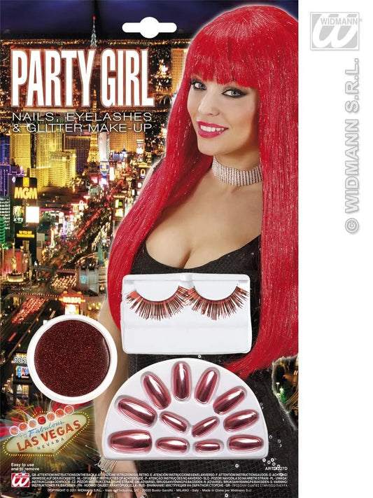 Set Make-Up ROSSO di Widmann - tuttocostumi.it