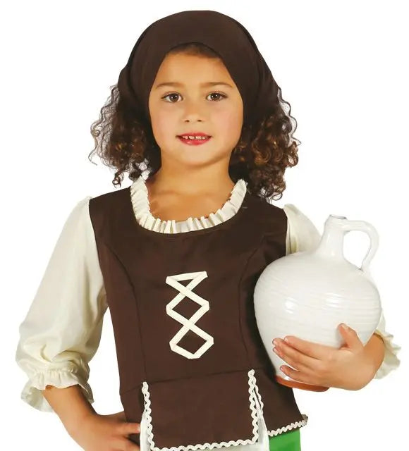 Costume PASTORELLA verde bambina - tuttocostumi.it