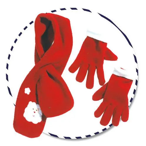 Sciarpa e guanti  NATALE bambini - tuttocostumi.it