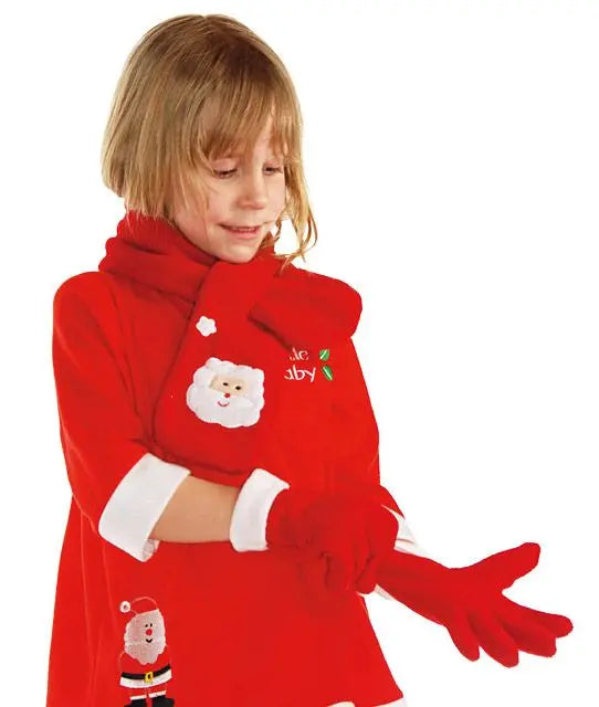 Sciarpa e guanti  NATALE bambini - tuttocostumi.it
