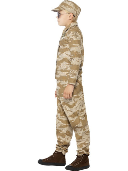 Costume DESERT ARMY bambino di Smiffys - tuttocostumi.it
