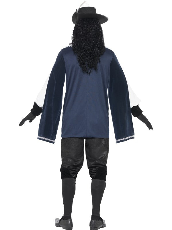 Costume MOSCHETTIERE AZZURRO aulto di Smiffys - tuttocostumi.it