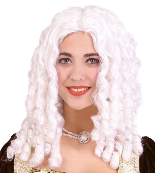 Parrucca BOCCOLI BIANCA - tuttocostumi.it