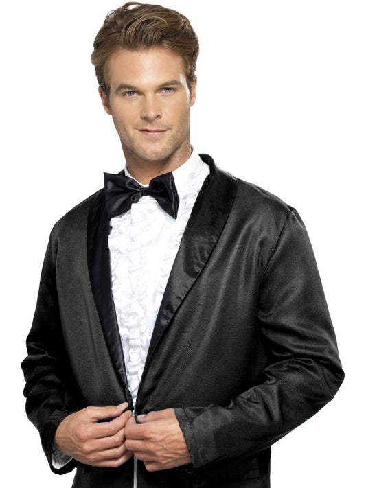 Porzione di camicia con ruches e papillon di Smiffys - tuttocostumi.it