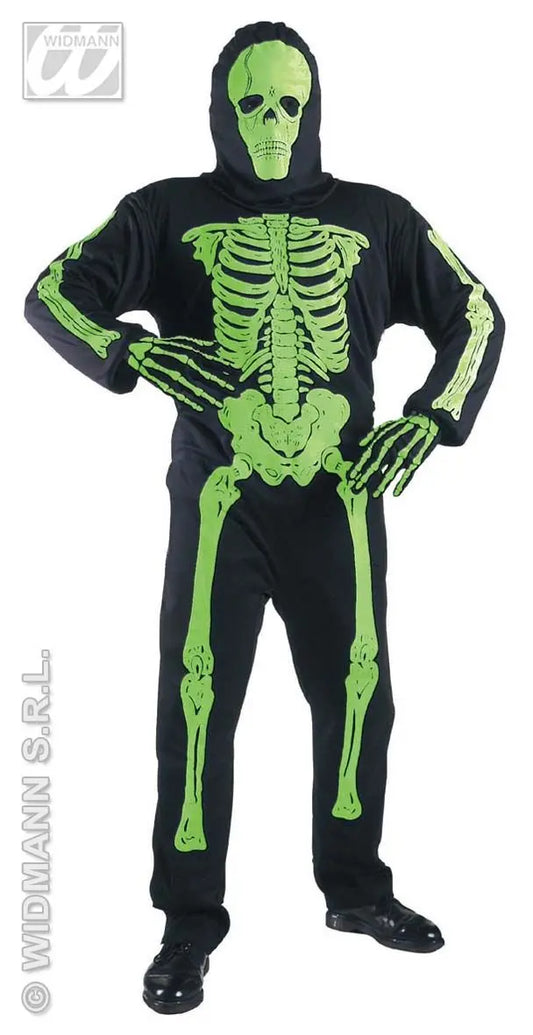 Costume scheletro neon 3D taglia XL - tuttocostumi.it
