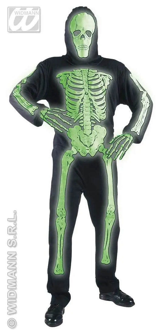 Costume scheletro neon 3D di Widmann - tuttocostumi.it