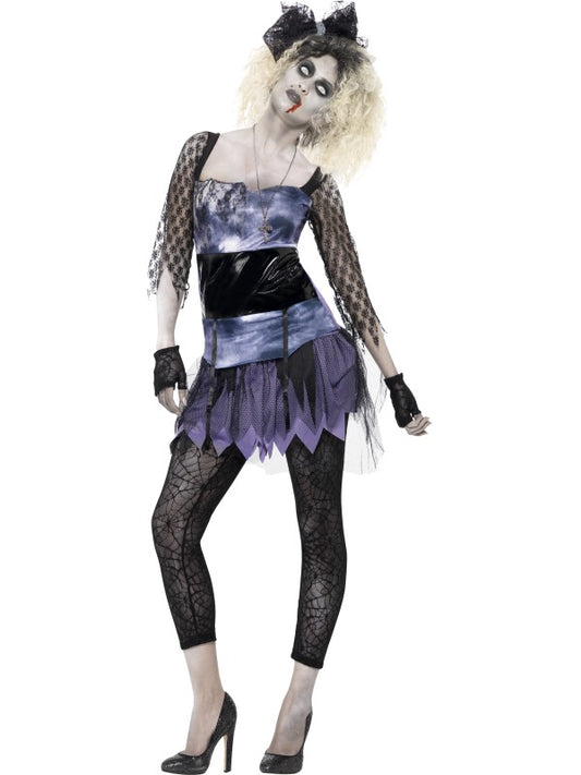 Costume RAGAZZA ZOMBIE ANNI 80 di Smiffys - tuttocostumi.it