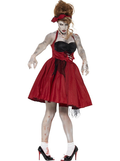 Costume ROCKABILLY ZOMBIE ANNI 50 di Smiffys - tuttocostumi.it