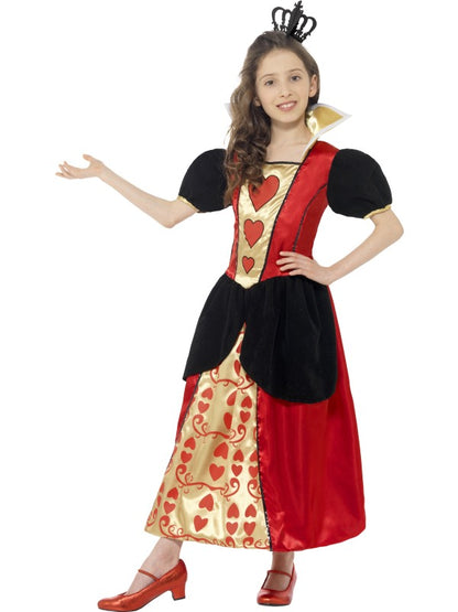 Costume REGINA DI CUORI LUNGO bambina di Smiffys - tuttocostumi.it