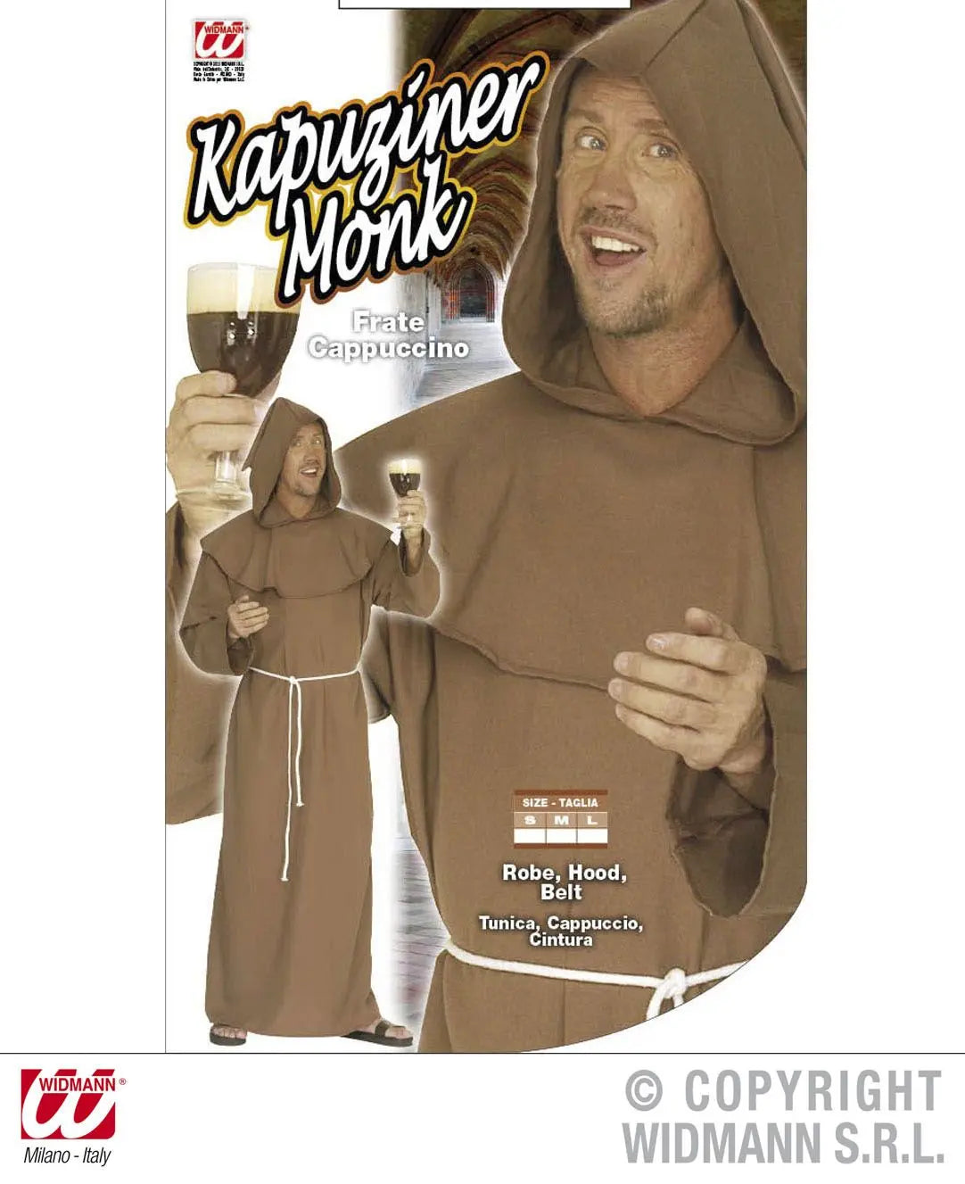 Costume da FRATE CAPPUCCINO - tuttocostumi.it