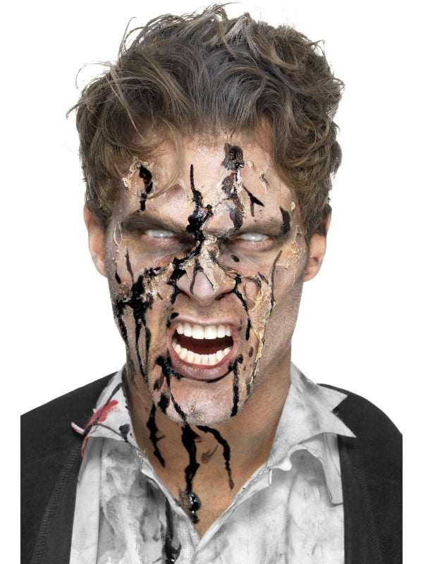 Bottiglietta di sangue ZOMBIE GEL nero di Smiffys - tuttocostumi.it