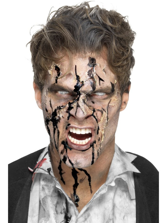 Bottiglietta di sangue ZOMBIE GEL nero di Smiffys - tuttocostumi.it