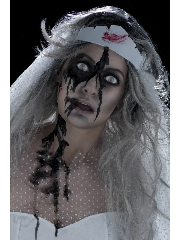 Bottiglietta di sangue ZOMBIE GEL nero di Smiffys - tuttocostumi.it