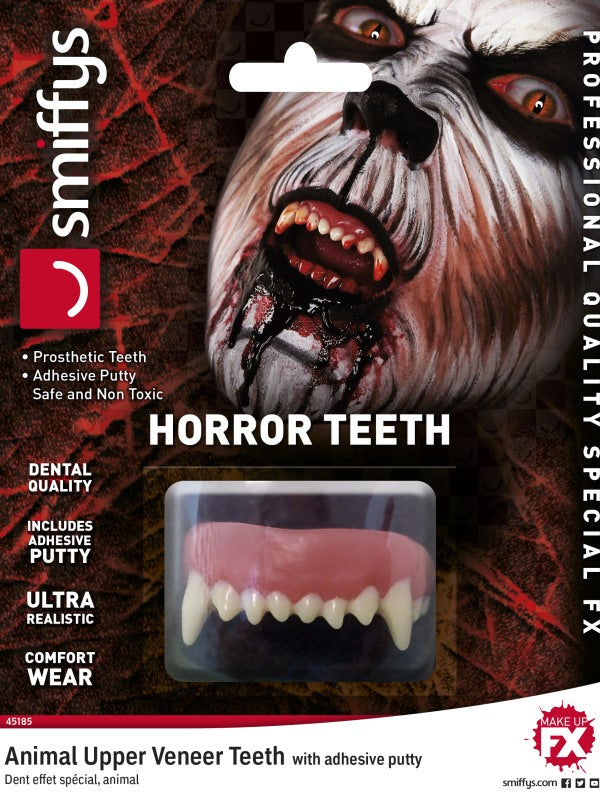 Dentiera HORROR belva di Smiffys - tuttocostumi.it