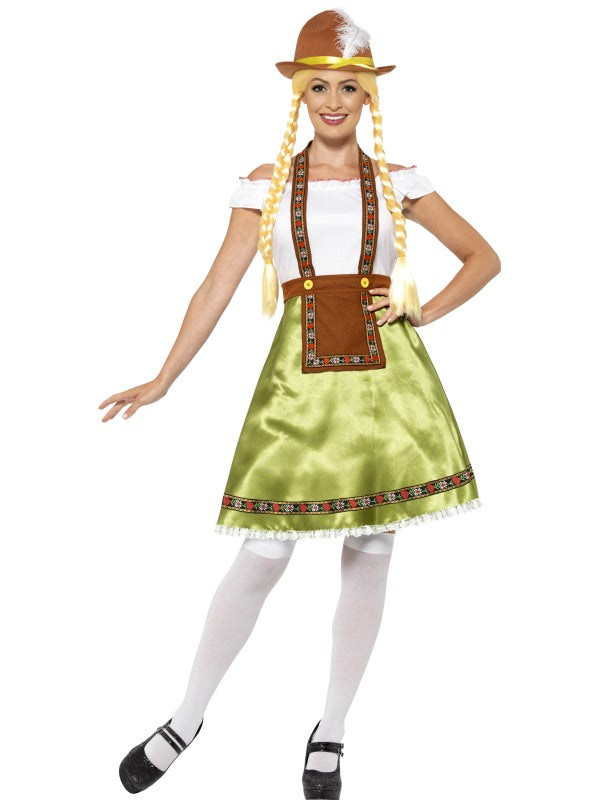 Costume Basic RAGAZZA BAVARESE verde di Smiffys - tuttocostumi.it