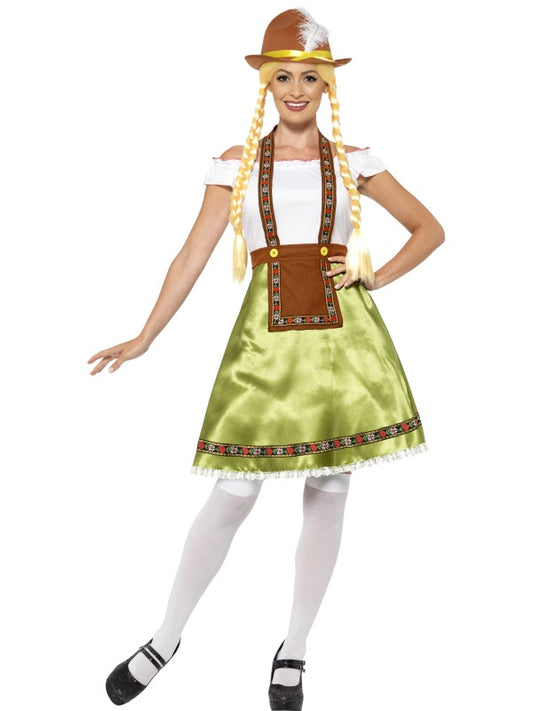 Costume Basic RAGAZZA BAVARESE verde di Smiffys - tuttocostumi.it